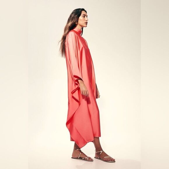 H&M Ramadan Modest Collection Satin Kaftan Dress - Picture 11 of 11